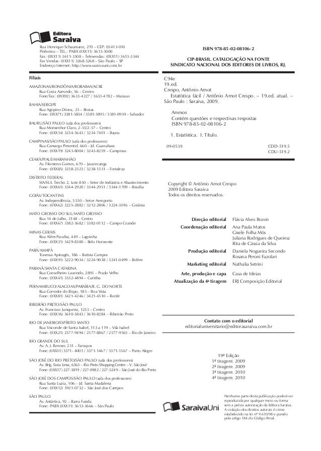 Estatistica Facil 19 Edicao Pdf